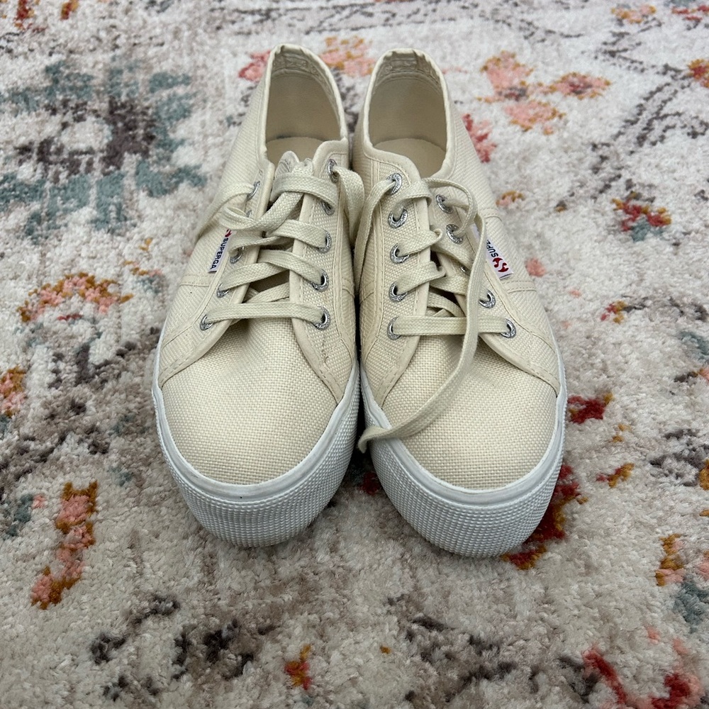 Superga Women's light yellow Canvas Sneakers